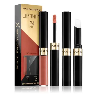 Max Factor Lipfinity Lip Colour hosszan tartó rúzs balzsammal árnyalat 115 Confident 4,2 g