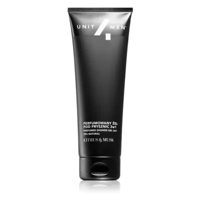 Unit4Men Perfumed shower gel 3 az 1 sampon, kondicionáló és tusfürdő illatosított Citrus and Mus