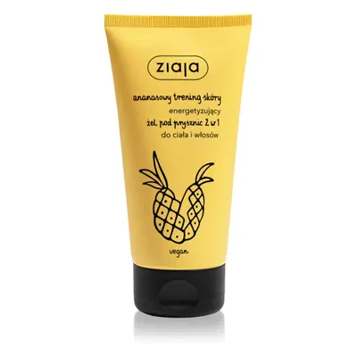 Ziaja Pineapple energizáló tusfürdő gél testre és hajra 160 ml