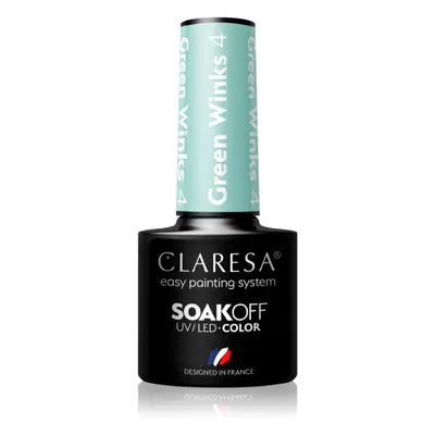 Claresa SoakOff UV/LED Color Green Winks géles körömlakk árnyalat 4 5 g