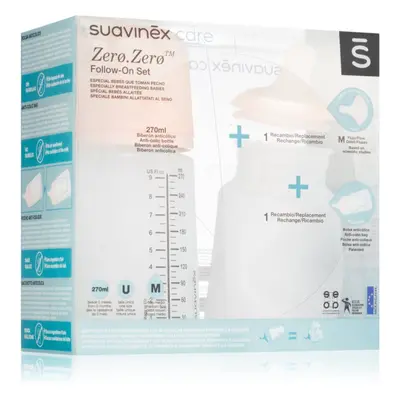 Suavinex Zero Zero Follow-On Set ajándékszett újszülötteknek M Medium Flow 3 m+