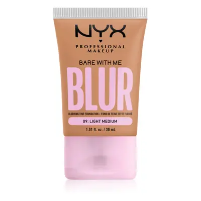 NYX Professional Makeup Bare With Me Blur Tint hidratáló alapozó árnyalat 09 Light Medium 30 ml