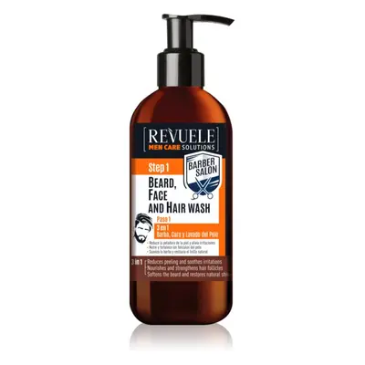 Revuele Men Care Solutions Barber Salon sampon hajra és szakállra 3 az 1-ben 300 ml