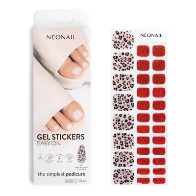 NEONAIL Easy On Gel Stickers körömmatrica lábakra árnyalat P01 32 db