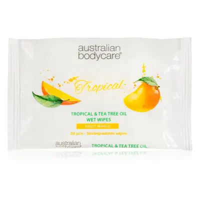 Australian Bodycare Tea Tree Oil & Mango nedves törlőkendők testre és arcra 24 db