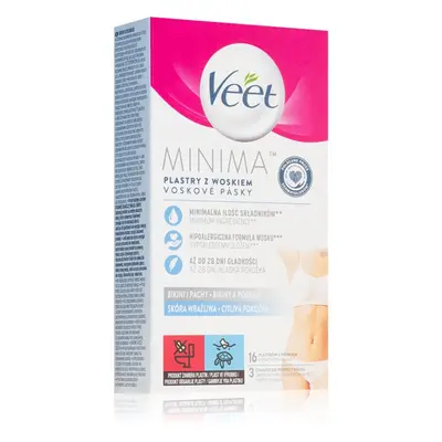 Veet Minima Hypoallergenic szőrtelenítő viaszcsík bikinivonalra 16 db