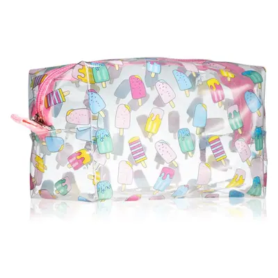 BrushArt Accessories Transparent cosmetic bag átlátszó kozmetikai táska árnyalat Ice Cream 1 db