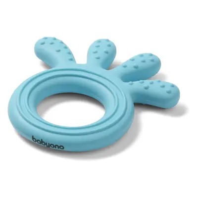 BabyOno Be Active Silicone Teether Octopus rágóka Blue 1 db