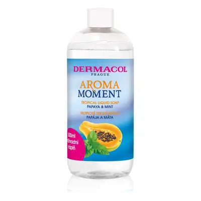 Dermacol Aroma Moment Papaya & Mint folyékony szappan utántöltő 500 ml