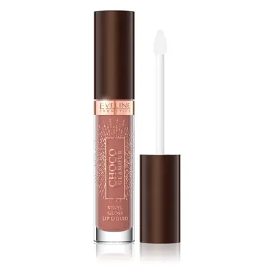 Eveline Cosmetics Choco Glamour hidratáló szájfény árnyalat 01 Ruby Chocolate 4,5 ml