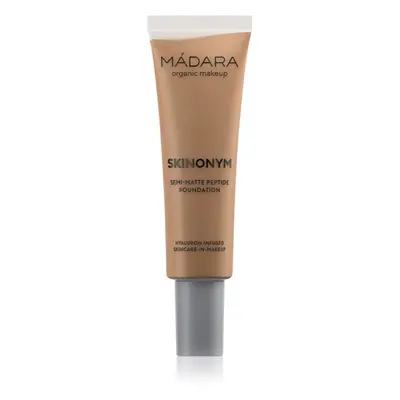 MÁDARA Skinonym Semi-Matte Peptide tartós alapozó peptidekkel árnyalat #70 Caramel 30 ml