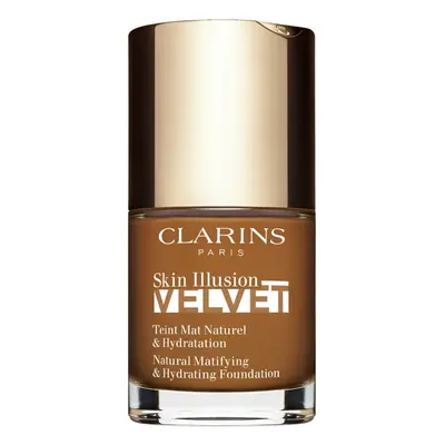 Clarins Skin Illusion Velvet mattító folyékony alapozó tápláló hatással árnyalat 118.5N 30 ml