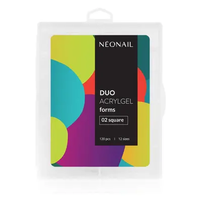 NEONAIL Duo Acrylgel Forms sablonok körmökre típus 02 Square 120 db