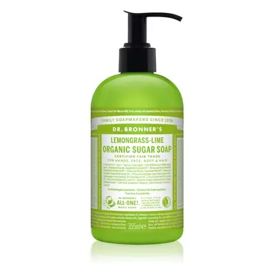 Dr. Bronner’s Lemongrass & Lime folyékony szappan testre és hajra 355 ml