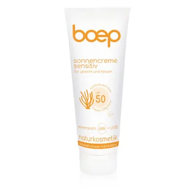 Boep Natural Sun Cream Sensitive napozó krém SPF 50 100 ml