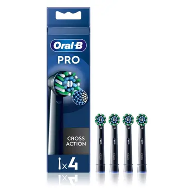 Oral B PRO Cross Action csere fejek a fogkeféhez Black 4 db