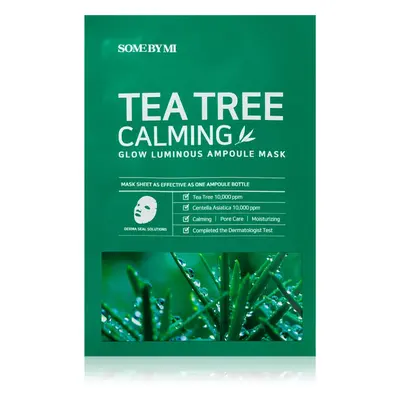 Some By Mi Glow Luminous Tea Tree Calming nyugtató hatású gézmaszk a problémás bőrre 25 g