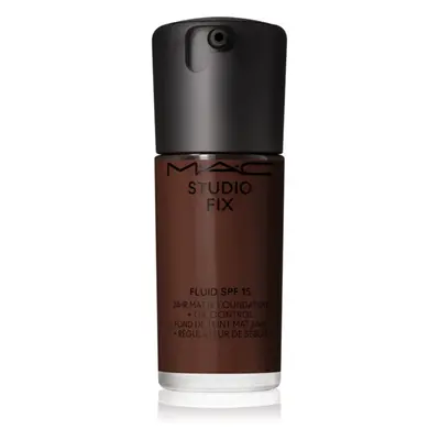 MAC Cosmetics Studio Fix Fluid SPF 15 24HR Matte Foundation + Oil Control mattító alapozó SPF 15