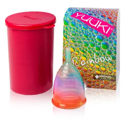 Yuuki Rainbow Jolly 1 + cup menstruációs kehely méret large (⌀ 46 mm, 24 ml) 1 db