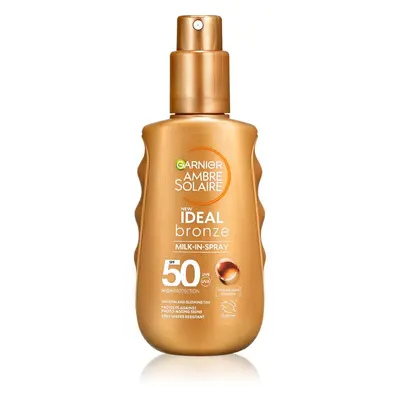 Garnier Ambre Solaire Ideal Bronze Naptej spray formában testre SPF 50 150 ml