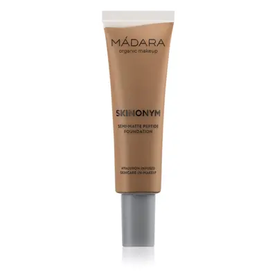 MÁDARA Skinonym Semi-Matte Peptide tartós alapozó peptidekkel árnyalat #75 Auburn 30 ml