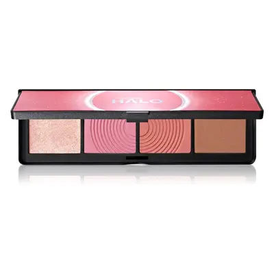 Smashbox Halo Sculpt + Glow Face Palette bőrélénkítő és arcpirosító sminkpaletta árnyalat Pink S