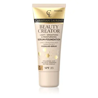 Christian Laurent Beauty Creator könnyű hidratáló alapozó SPF 25 árnyalat 20 Vanilla Beige 30 ml