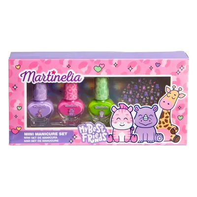 Martinelia My Best Friends Nail Polish & Stickers körömlakk szett gyermekeknek 3x4 ml