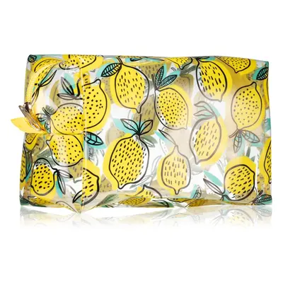 BrushArt Accessories Transparent cosmetic bag átlátszó kozmetikai táska Lemon 1 db