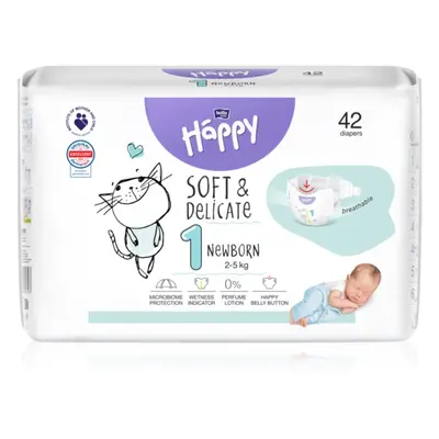 BELLA Baby Happy Soft&Delicate Size 1 Newborn eldobható pelenkák 2-5 kg 42 db