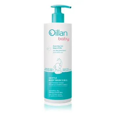 Oillan Baby Gentle Body Wash gyermek tisztító gél és sampon 3 az 1-ben 400 ml