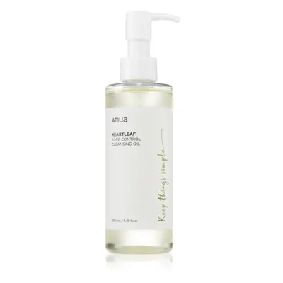 Anua Heartleaf Pore Control Cleansing Oil tisztító és sminklemosó olaj hidratáló hatással 200 ml