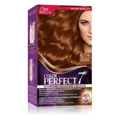 Wella Color Perfect hajfesték árnyalat 6/74 Dark Blonde Amber 1 db