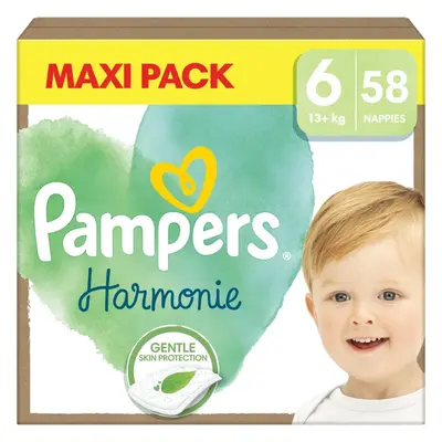 Pampers Harmonie Size 6 eldobható pelenkák 13+ kg 58 db