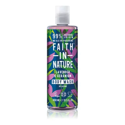 Faith In Nature Lavender & Geranium relaxáló tusfürdő gél 400 ml