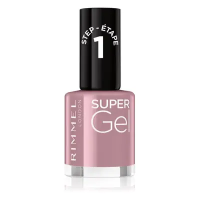 Rimmel Super Gel géles körömlakk UV/LED lámpa használata nélkül árnyalat 023 Grape Sorbet 12 ml