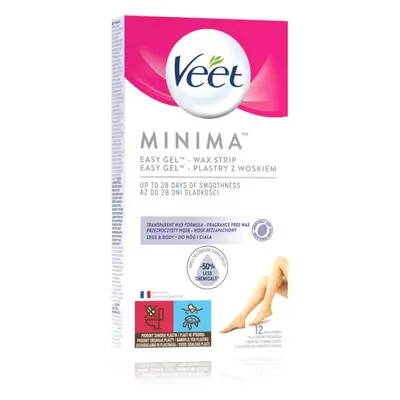 Veet Minima Hypoallergenic szőrtelenítő gyantacsík lábakra 12 db