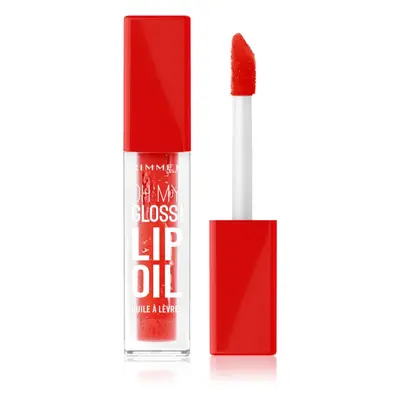 Rimmel Oh My Gloss! Lip Oil ajak olaj hidratáló hatással árnyalat 004 Vivid Red 4,5 ml