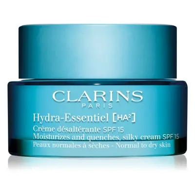 Clarins Hydra-Essentiel [HA²] Silky Cream SPF 15 selymesen gyengéd hidratáló krém SPF 15 50 ml