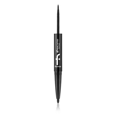 flormar Extreme Tattoo Duo Liner szemhéjtus 2 az 1-ben árnyalat 001 Black 2.66 g