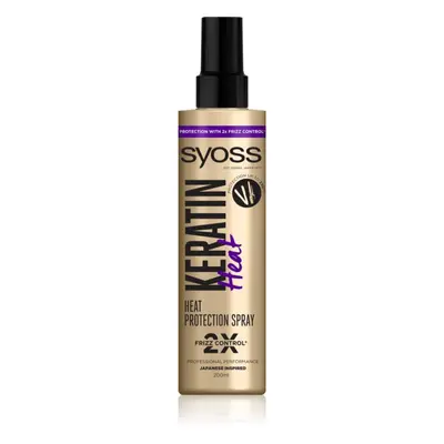 Syoss Keratin védő spray a hajformázáshoz, melyhez magas hőfokot használunk 200 ml