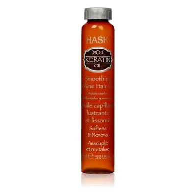 HASK Keratin Protein kisimító olaj sérült, vegyileg kezelt hajra 18 ml