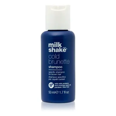 Milk Shake Cold Brunette sampon a sárga tónusok neutralizálására a barna árnyalatú hajra 50 ml