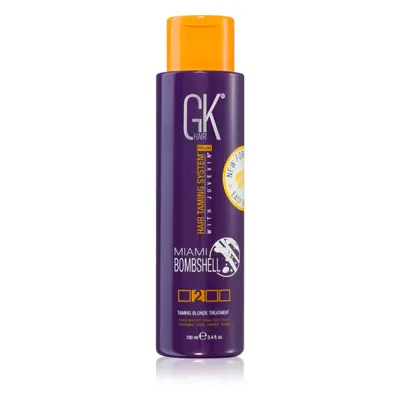 GK Hair Miami Bombshell Taming Blonde Treatment keratinos maszk a szőke és melírozott hajra 100 