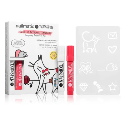 Nailmatic Temporary Tattoo Felt Pen szett 3 y + The Cat (gyermekeknek)