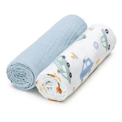 T-TOMI BIO Muslin Diapers mosható pelenkák Traffic 65x65 cm 2 db