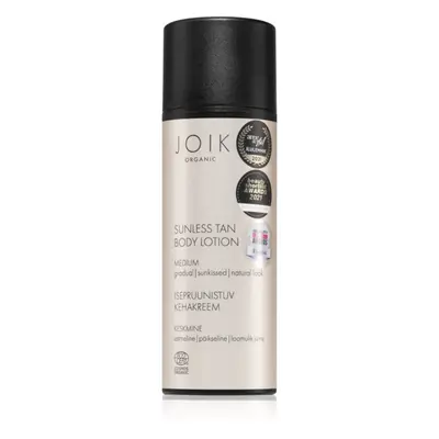 JOIK Organic Sunless Tan önbarnító testápoló tej Medium 150 ml