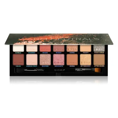 Sigma Beauty Warm Neutrals Eyeshadow Palette szemhéjfesték paletta 25.5 g