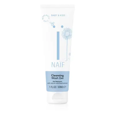 Naif Baby & Kids Wash Gel tisztító gél gyerekeknek és csecsemőknek testre és arcra 30 ml