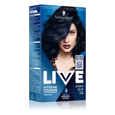 Schwarzkopf LIVE Intense Colour tartós hajfesték árnyalat 090 Cosmic Blue 1 db